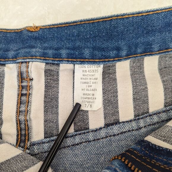 Vintage Two Tone Denim Skirt by Feluchi- 26" Waist - Picture 6 of 7